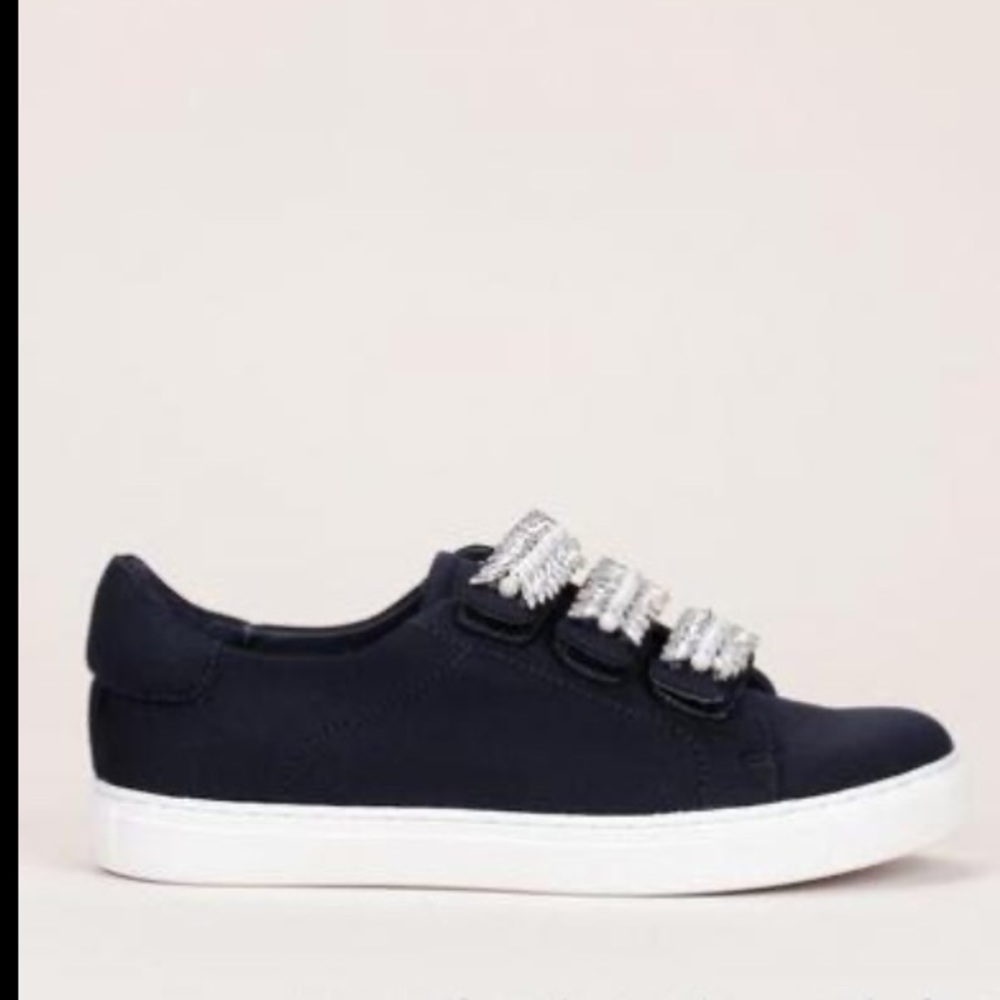 Cosmoparis black leather tennis shoe